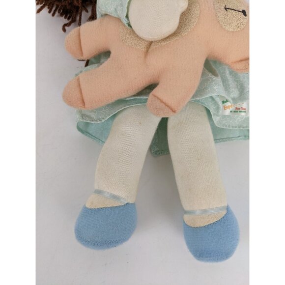 Vintage Ivy Cottage Violet Pickles Miss Biscuit Rag Doll with Teddy Bear 12” - Picture 4 of 10